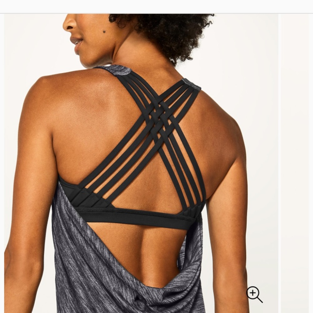 Lululemon free to be wild grey/black tank! Size 10